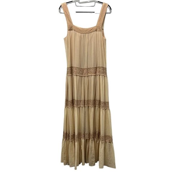 BCBGMAXAZRIA Victoryia Lace Insert Tiered Sundress Size XS, NWT - Picture 1 of 3